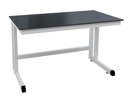 Mesa para laboratorio con bastidor tipo C (trabajos ligeros)