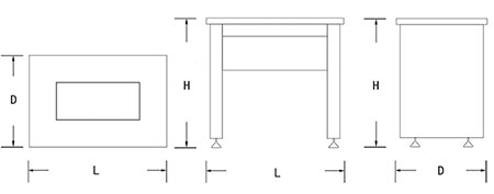  Mesa antivibración 