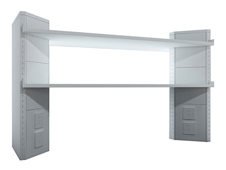  Estante rack (columna triangular-cara doble) 