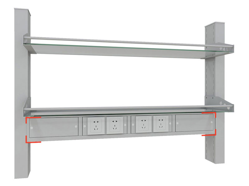 revolución Automatización archivo Canal de tensión para estantes rack (cara simple) | SSET